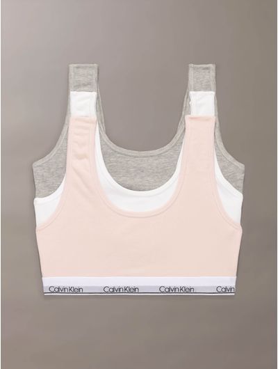 Bralette-Calvin-Klein-Modern-Cotton-Pack-de-3-Niña-Multicolor