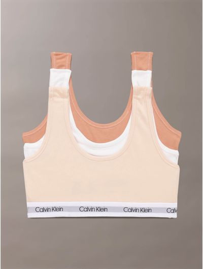 Bralette-Calvin-Klein-Modern-Cotton-Pack-de-3-Niña-Multicolor