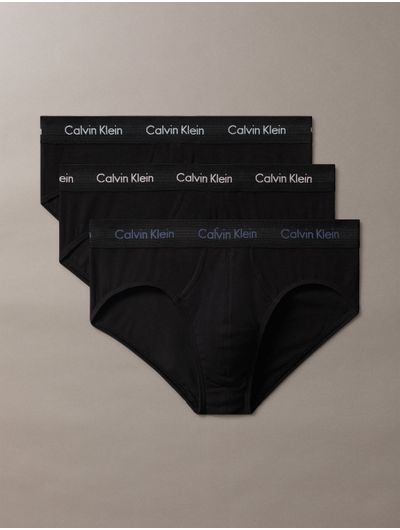 Briefs-Calvin-Klein-Cotton-Stretch-Pack-de-3-Hombre-Negro