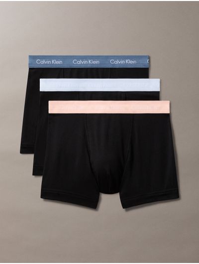 Trunks-Calvin-Klein-Cotton-Stretch-Pack-de-3-Hombre-Negro