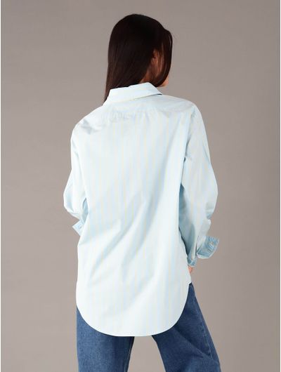 Camisa-Calvin-Klein-Jeans-con-Rayas-Mujer-Azul