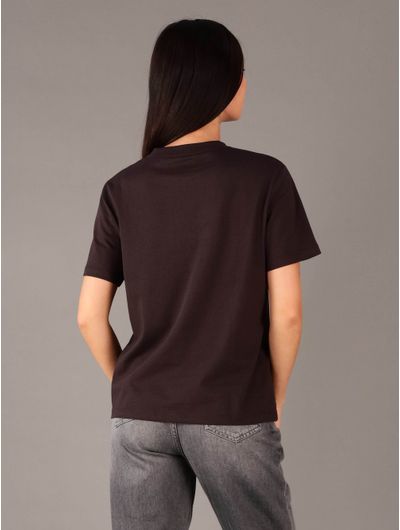 Playera-Calvin-Klein-Jeans-con-Monologo-Mujer-Cafe