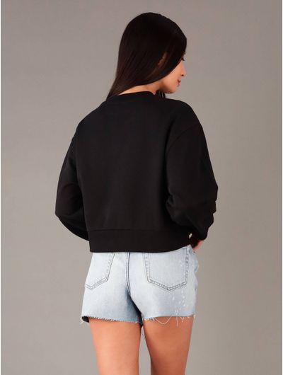 Sudadera-Calvin-Klein-Jeans-con-Monologo-Parche-Mujer-Negro