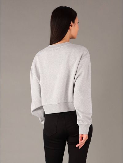Sudadera-Calvin-Klein-Jeans-con-Monologo-Parche-Mujer-Gris