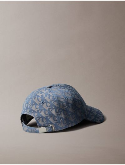 Gorra-Calvin-Klein-Monograma-Jacquard-Azul