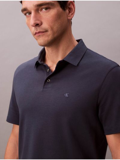 Polo-Calvin-Klein-Monograma-Hombre-Azul-Oscuro