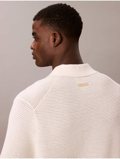 Polo-Calvin-Klein-con-Logo-Hombre-Beige