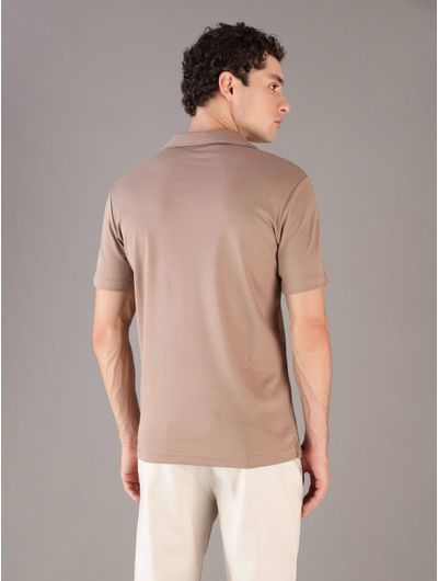 Polo-Calvin-Klein-Monograma-Bordado-Hombre-Cafe