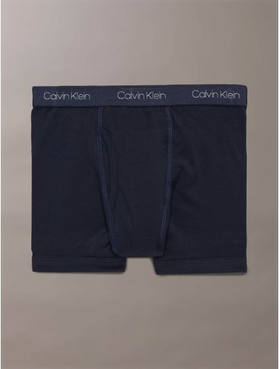 Boxers-Calvin-Klein-Logo-Distintivo-Pack-de-3-Niño-Azul