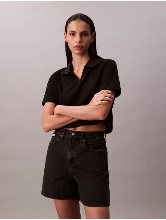 Shorts-Calvin-Klein-High-Rise-Loose-Mujer-Negro