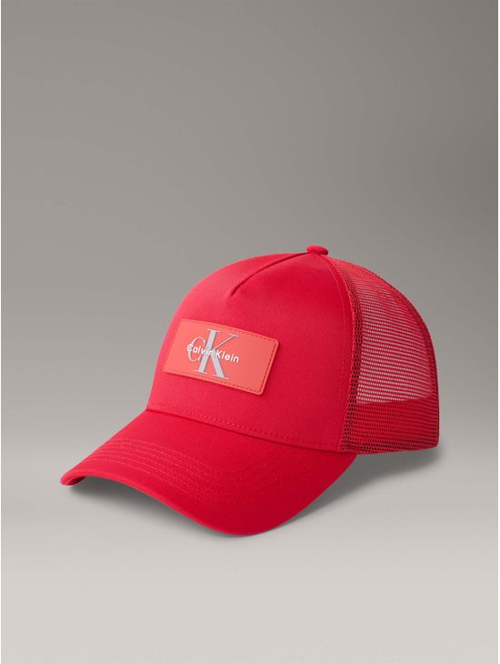 Gorra-Calvin-Monologo-con-Mesh-Rojo