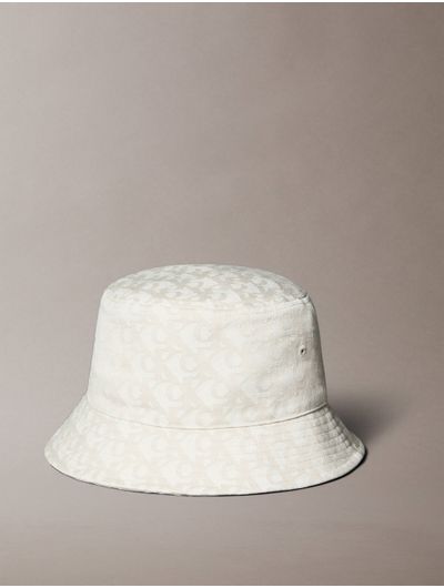 Bucket-Calvin-Klein-Jacquard-Monograma-Blanco