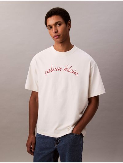 Playera-Calvin-Klein-Logo-Tejido-Hombre-Blanco