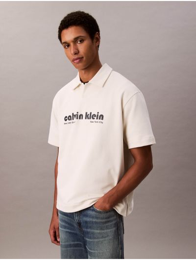 Polo-Calvin-Klein-Logo-Relaxed-Hombre-Blanco