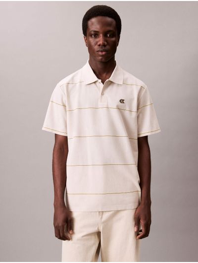Polo-Calvin-Klein-Monograma-Bordado-Hombre-Beige