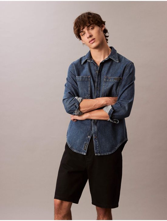 Short-Calvin-Klein-90-s-Relaxed-Hombre-Negro