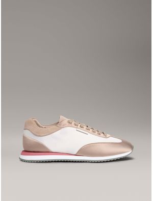 Tenis-Calvin-Klein-Runner-Mujer-Cafe