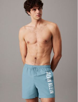 Traje-de-Baño-Calvin-Klein-Intense-Power-Logo-Hombre-Azul