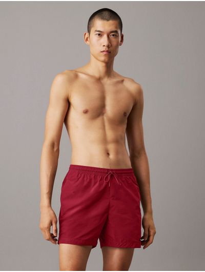 Traje-de-Baño-Calvin-Klein-Insignia-Logo-Hombre-Rojo