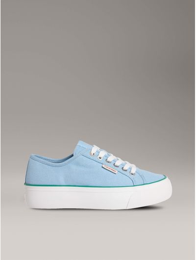 Tenis-Calvin-Klein-de-Lona-Plataforma-Mujer-Azul