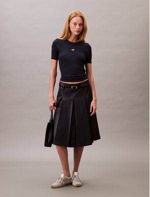 Playera-Calvin-Klein-Baby-Estampado-Mujer-Azul