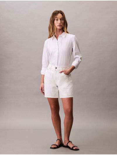 Shorts-Calvin-Klein-90-s-Fit-Mujer-Blanco