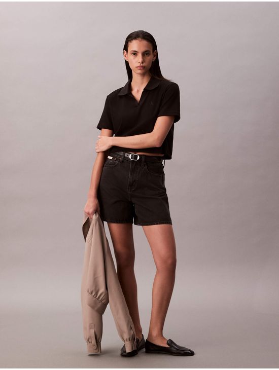Shorts-Calvin-Klein-High-Rise-Loose-Mujer-Negro