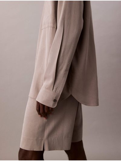 Camisa-Calvin-Klein-Relaxed-Hombre-Cafe