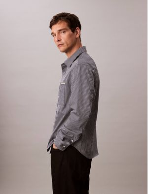 Camisa-Calvin-Klein-Rayas-Relaxed-Hombre-Negro