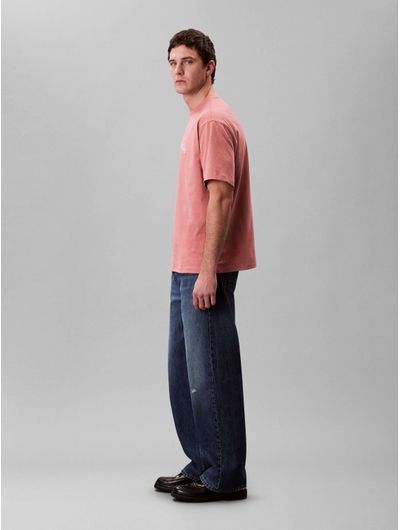 Playera-Calvin-Klein-Logo-Tejido-Hombre-Rosa