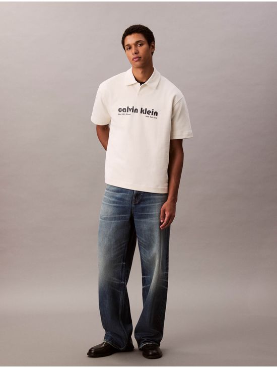 Polo-Calvin-Klein-Logo-Relaxed-Hombre-Blanco