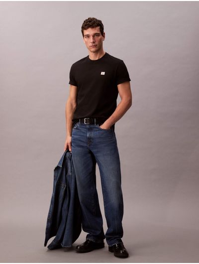 Playera-Calvin-Klein-Insignia-Monologo-Hombre-Negro