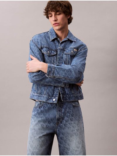 Short-Calvin-Klein-Denim-Monograma-Mosaico-Hombre-Azul