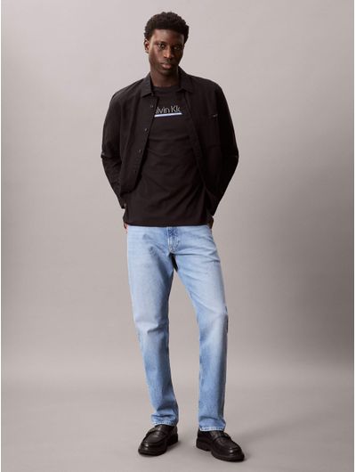 Playera-Calvin-Klein-Logo-Estampado-Hombre-Negro