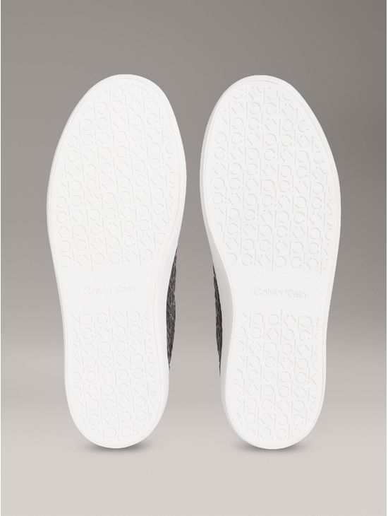 Tenis-Calvin-Klein-Monograma-Mosaico-Mujer-Negro