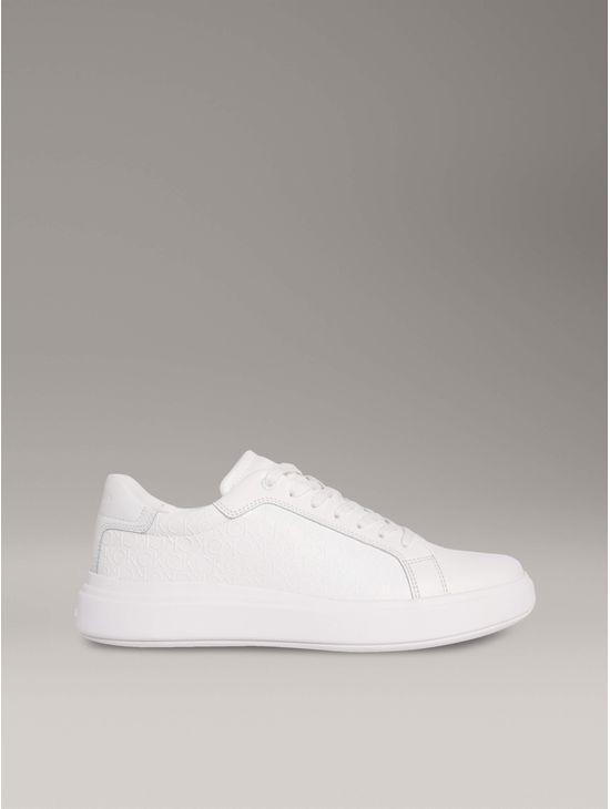 Tenis-Calvin-Klein-con-Monograma-Hombre-Blanco-HM0HM01970-0K4