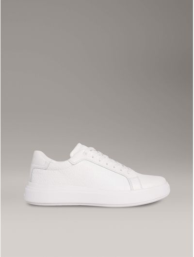 Tenis-Calvin-Klein-con-Monograma-Hombre-Blanco-HM0HM01970-0K4