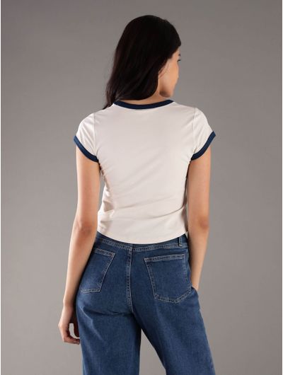 Playera-Calvin-Klein-Jeans-Monograma-Mujer-Blanco-47C258G-100