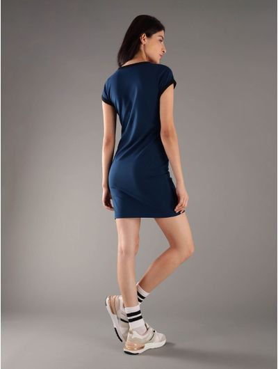 Vestido-Calvin-Klein-Jeans-Logo-Mujer-Azul-47C259G-410