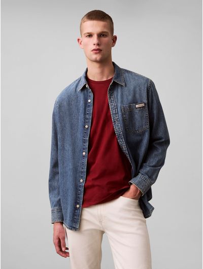 Camisa-Manga-Larga-Calvin-Klein-Hombre-Denim-indigo-40EM774-450