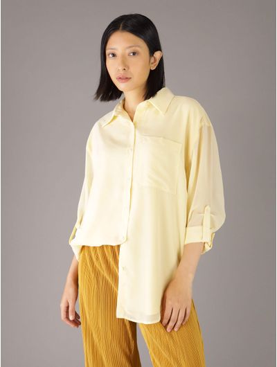 Camisa-Calvin-Klein-Logo-Mujer-Amarillo-44B902G-741