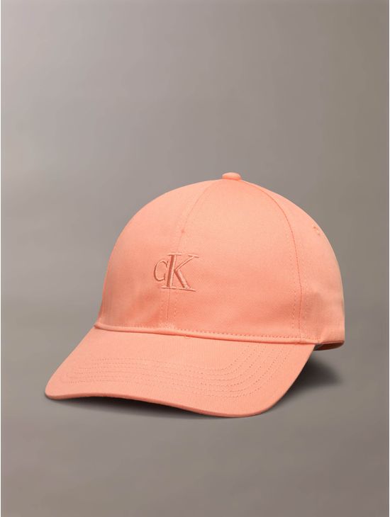Gorra-Calvin-Klein-Monograma-Mujer-Naranja-4K5024G-800