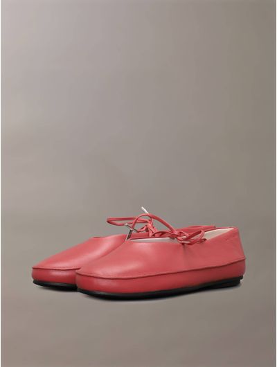 Ballerina-Calvin-Klein-Logo-Mujer-Rojo-HW0HW02656-VCC