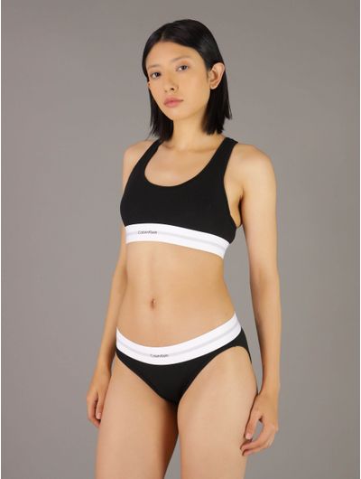 Bikini-Calvin-Klein-Cotton-Modal-Stretch-Rib-Mujer-Negro-QF8022-001
