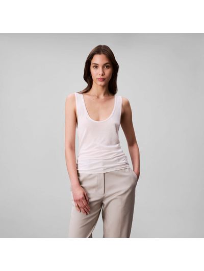 Playera-Calvin-Klein-Mujer-Blanco-44C345G-100