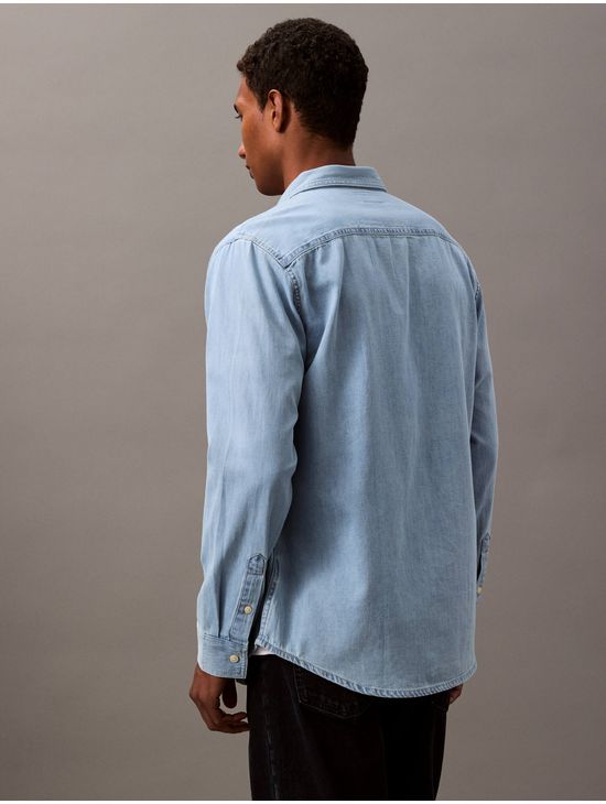 Camisa-Manga-Larga-Calvin-Klein-Hombre-Denim-Azul-40BM796-450