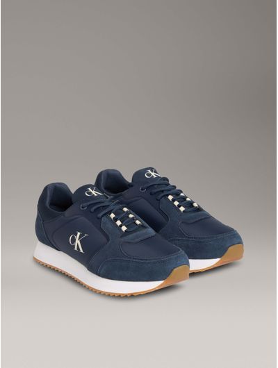 Tenis-Calvin-Klein-Monograma-Hombre-Azul-YM0YM01326-0G7