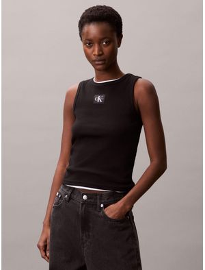 Playera-Clavin-Klein-Mujer-Negro-47C201G-001