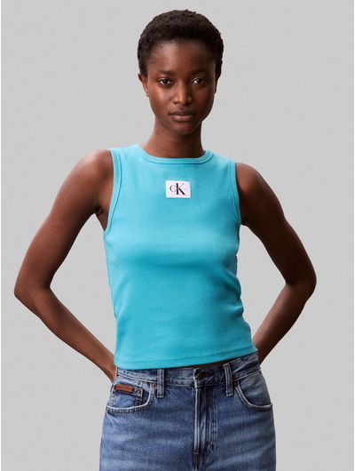 Playera-Clavin-Klein-Mujer-Azul-47C201G-340