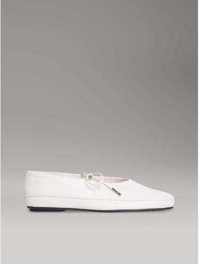 Ballerina-tipo-Mary-Jane-con-correa-Beige-HW0HW02656-YAS